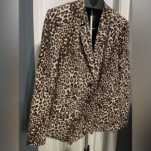 Guess animal print blazer